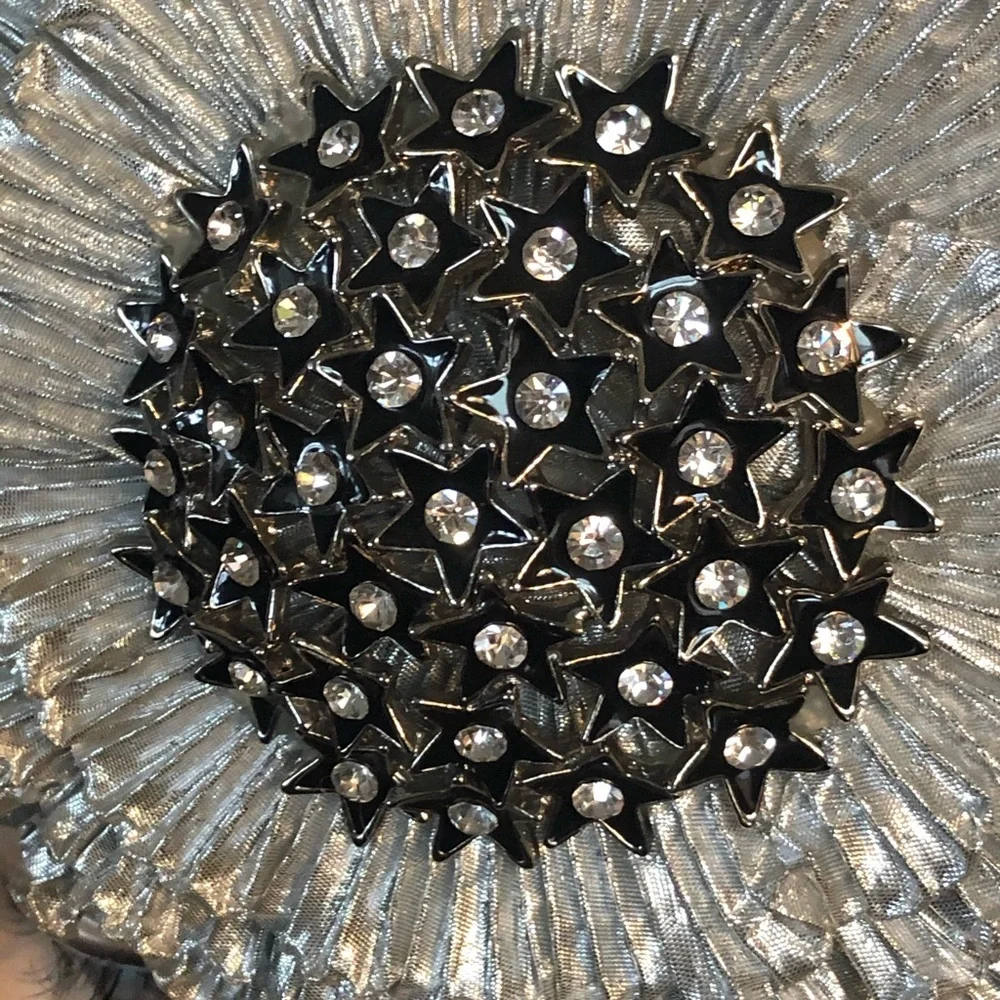 Antique Black & Silver Flapper Headband - Picture 5 of 7